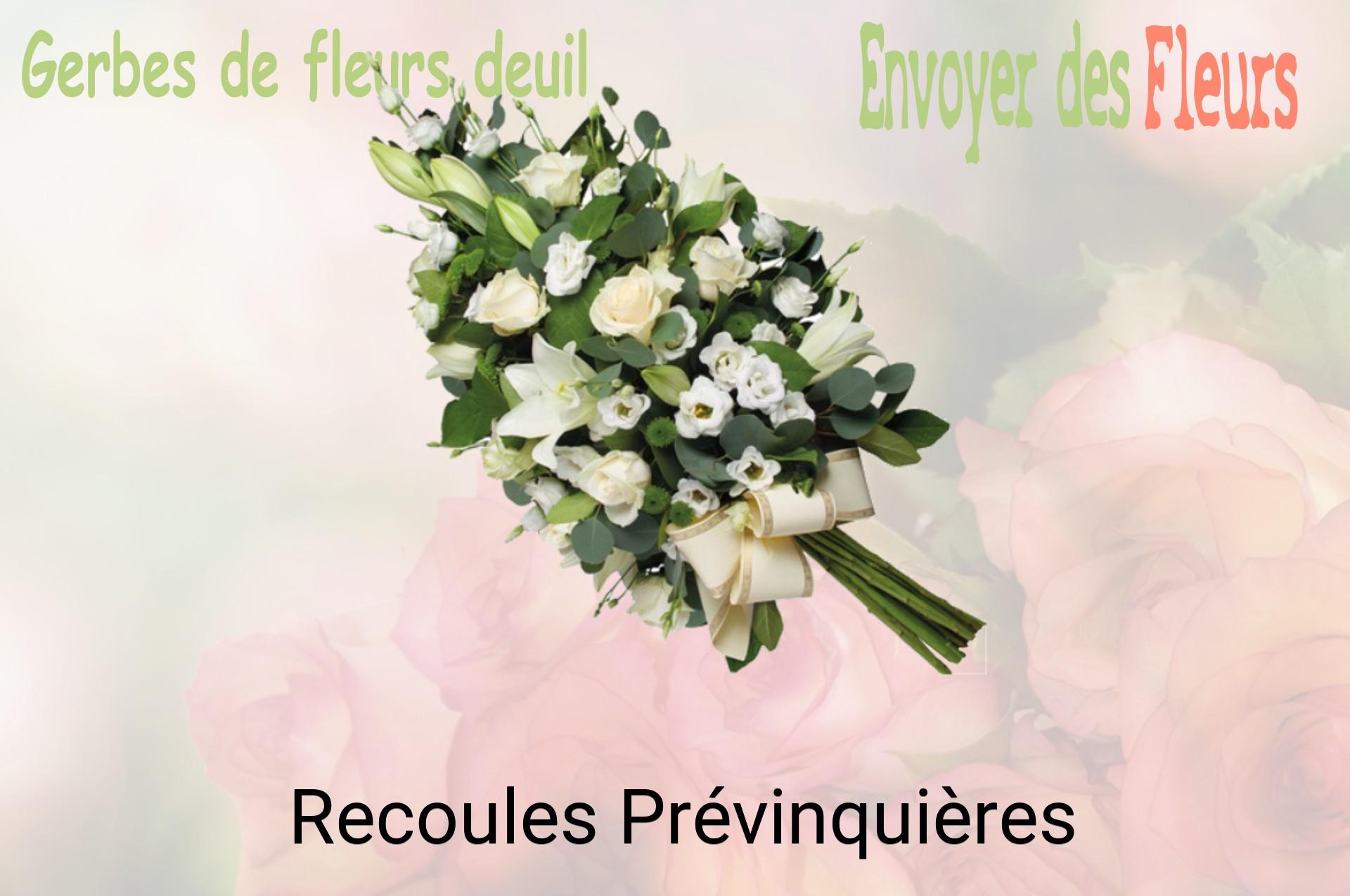 Gerbe de fleurs de deuil livrée à Recoules-Prévinquières